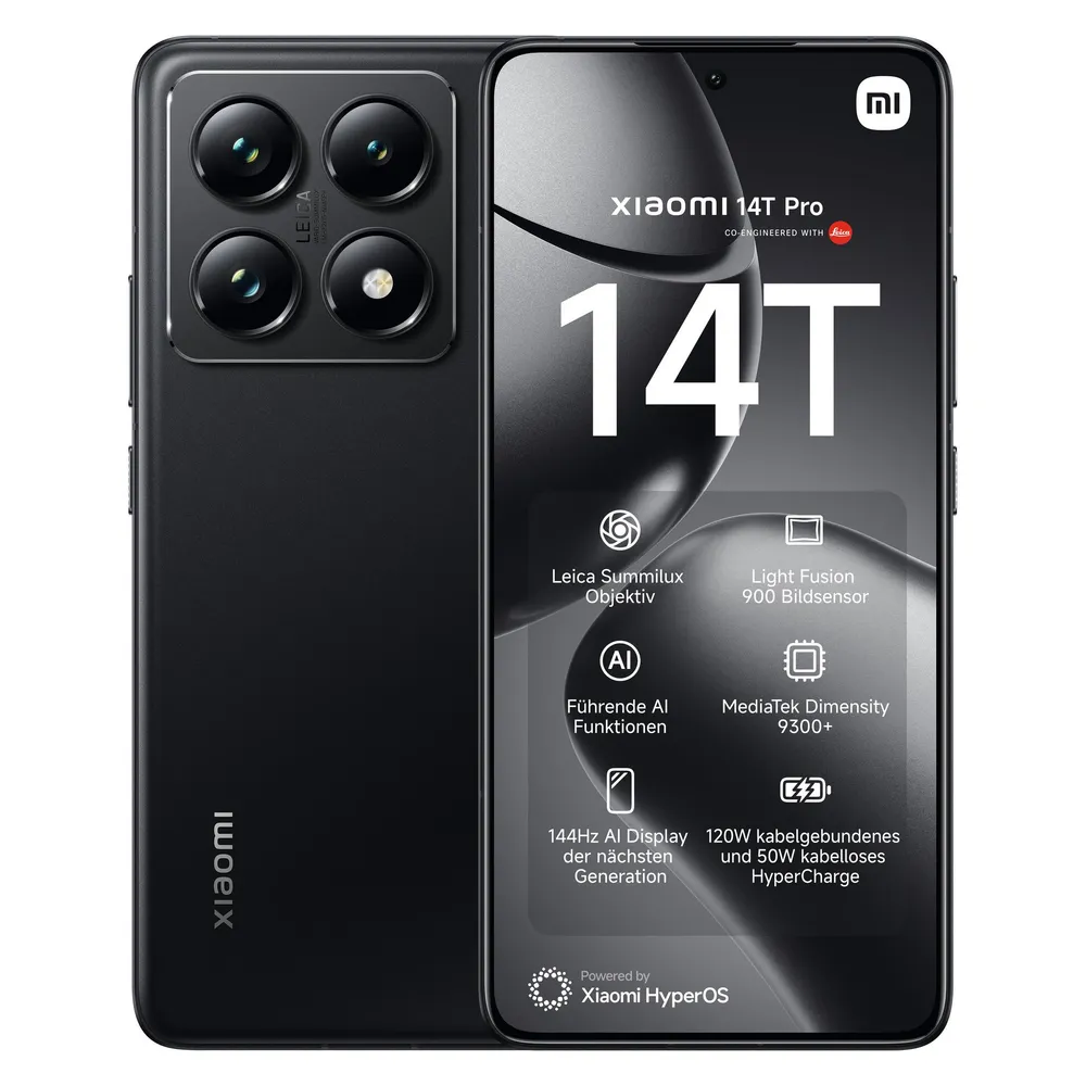 Xiaomi 14T Pro 5G 12GB 512GB 6.67" Schwarz Titan