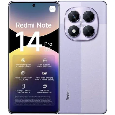 Xiaomi REDMI Note 14 Pro 5G 12GB 512GB 6.67" Lavender Violet