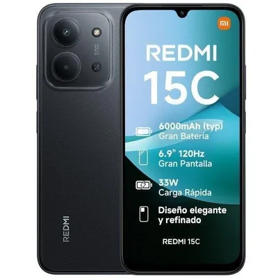 Xiaomi REDMI 15C 4G 4GB 256GB 6.9" Schwarz Mitternacht