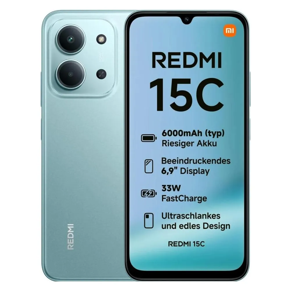 Xiaomi REDMI 15C 4G 4GB 256GB 6.9" Mint Grün