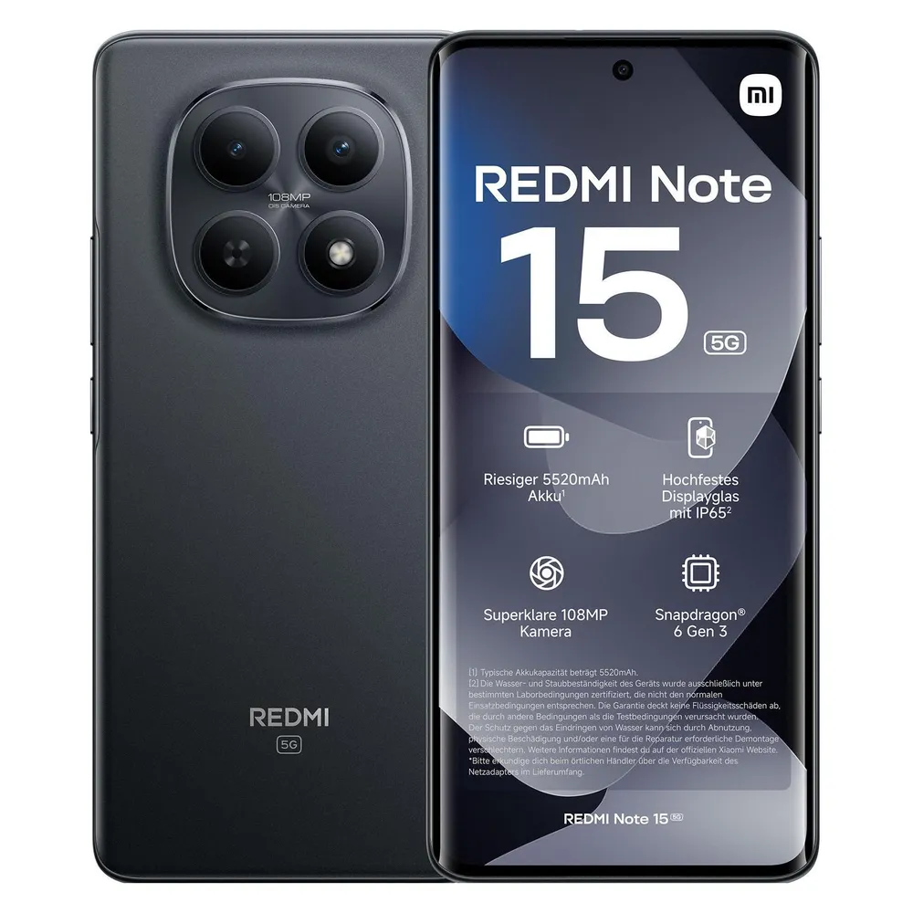 Xiaomi Redmi Note 15 128GB Schwarz 5G