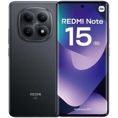 Xiaomi REDMI Note 15 5G 8GB 256GB 6.77" Schwarz
