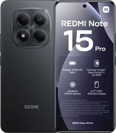 Xiaomi Redmi Note 15 Pro 256GB Schwarz 4G