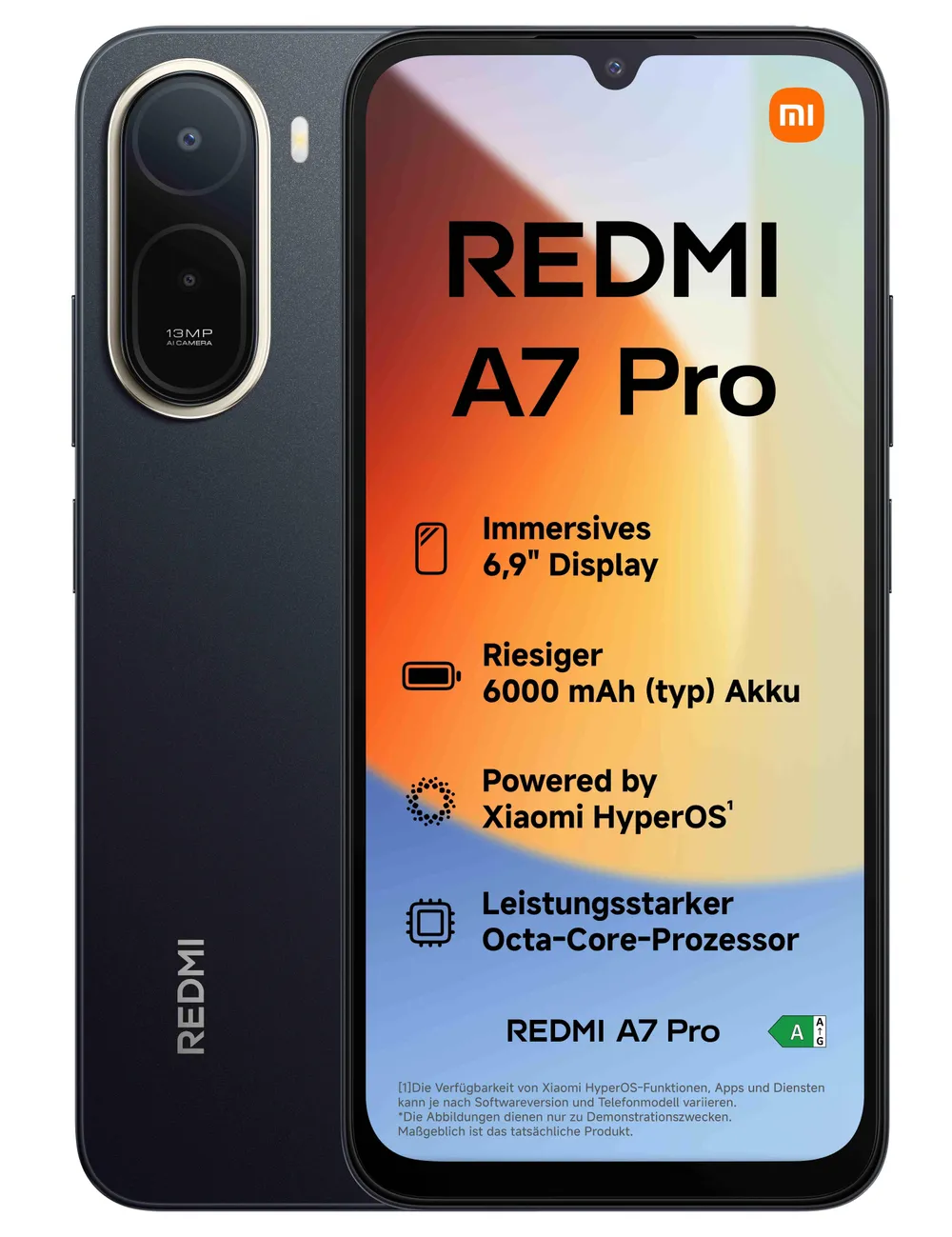 Redmi A7 Pro 4GB + 128GB Black Smartphone
