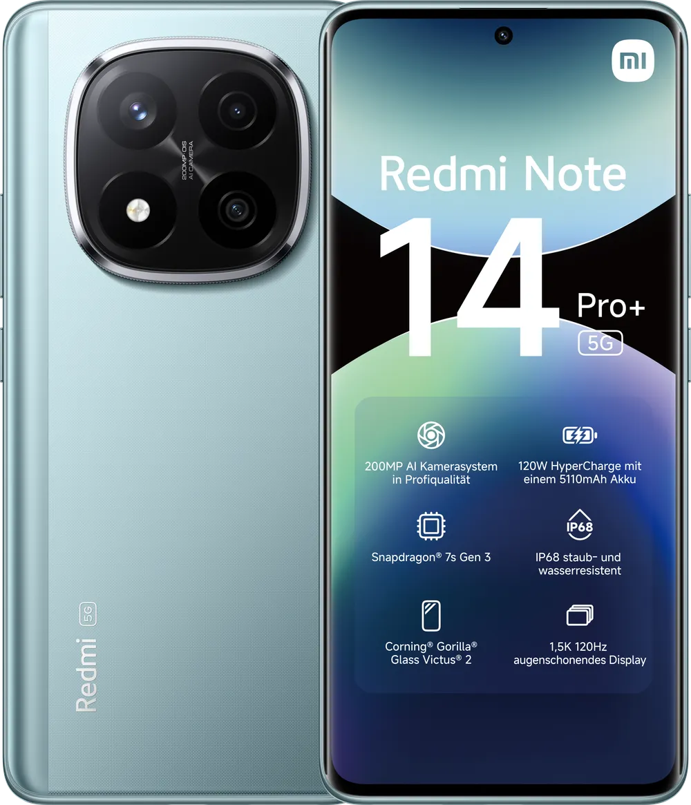 Redmi Note 14 Pro+ 5G 8GB + 256GB Frost Blue Smartphone