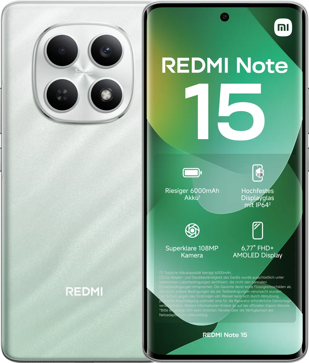 Redmi Note 15 4G 6GB + 128GB Forest Green Smartphone