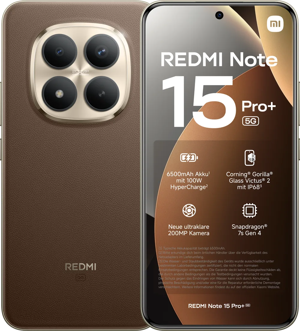 Redmi Note 15 Pro+ 5G 8GB + 256GB Mocha Brown Smartphone