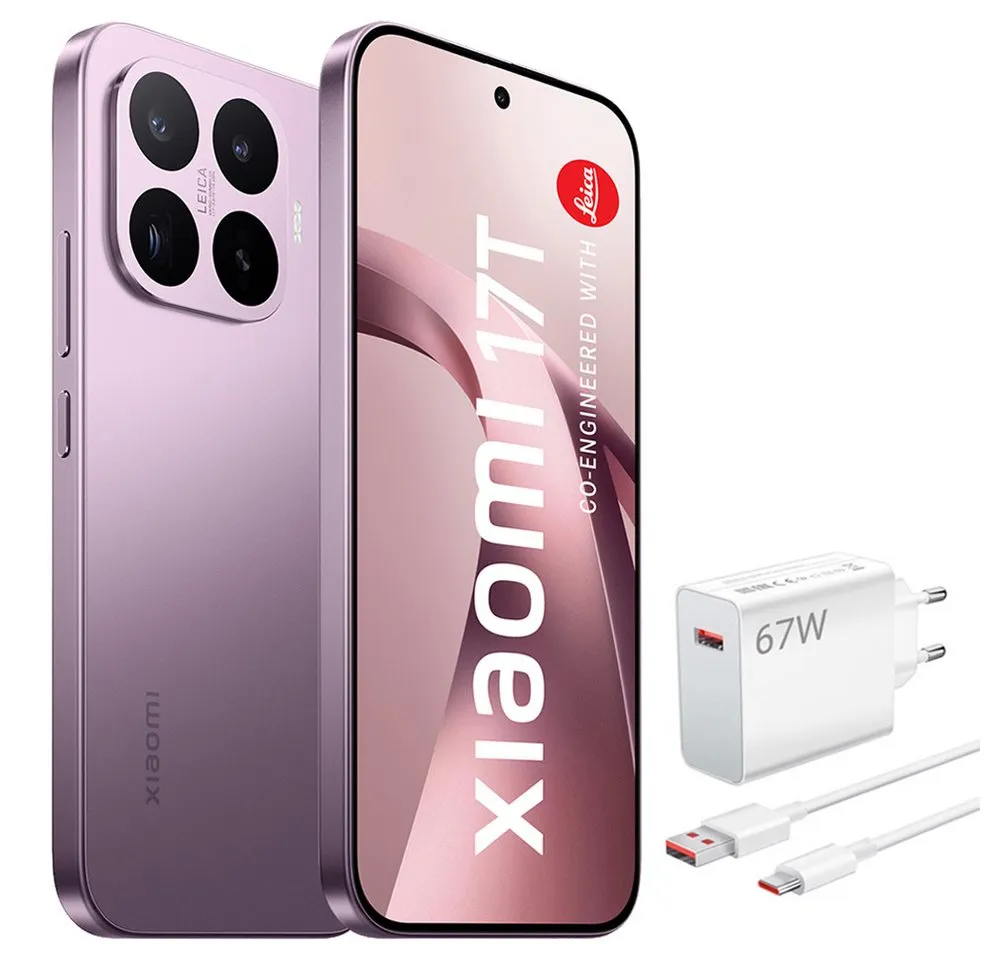 Xiaomi 17T 12+256GB Smartphone & 67W HyperCharge Handy (50 MP Kamera)