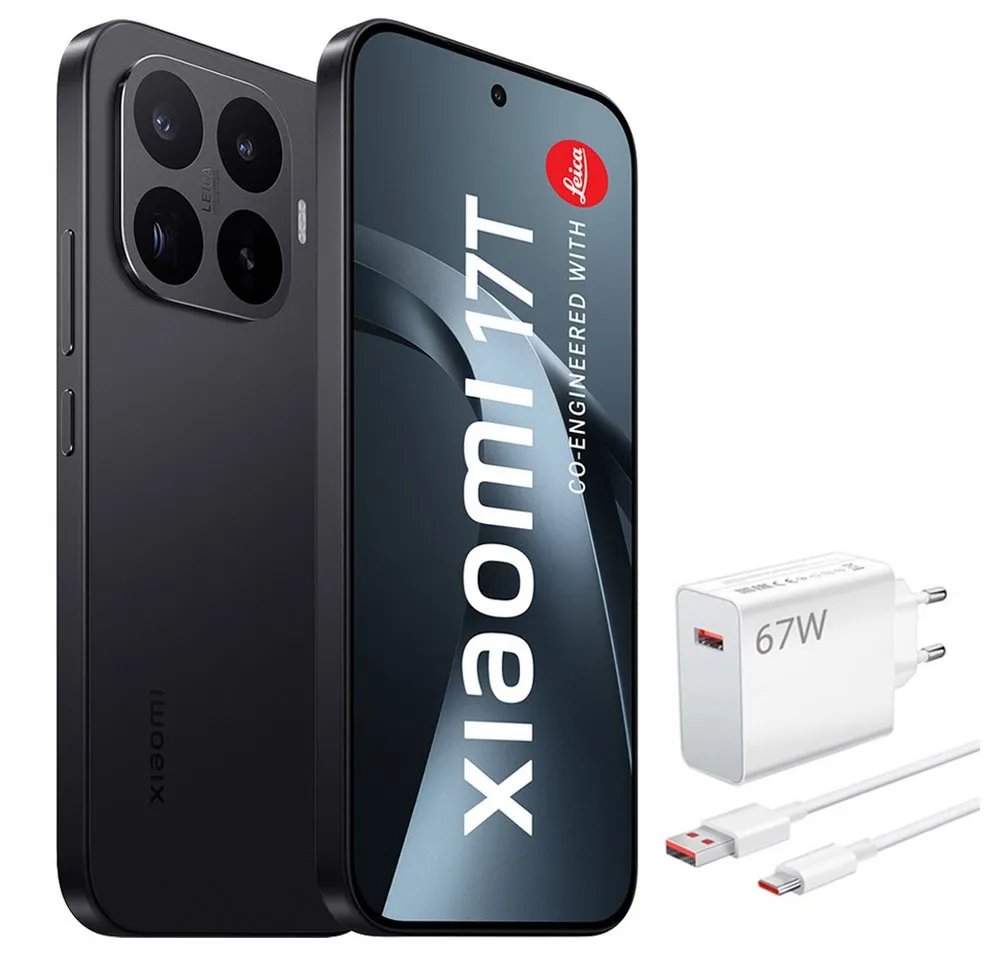 Xiaomi 17T 12+256GB Smartphone & 67W HyperCharge Handy (50 MP Kamera)