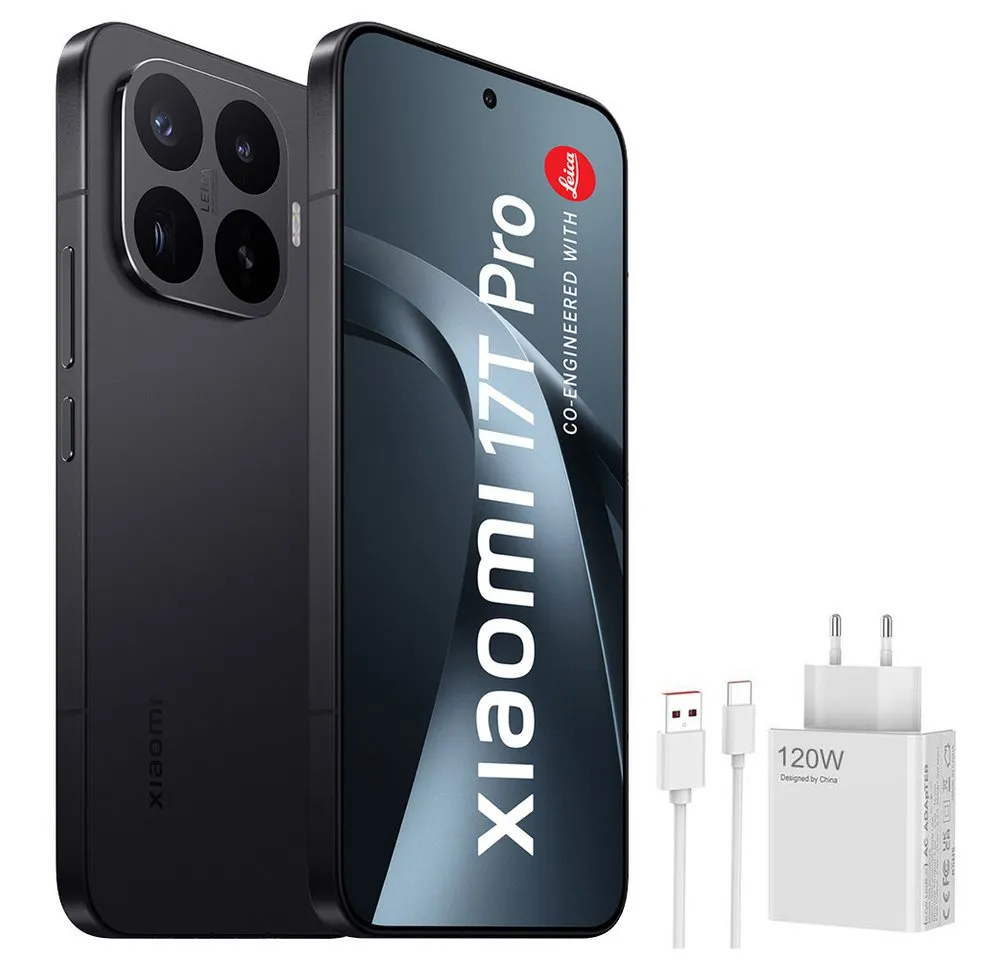 Xiaomi 17T Pro 12+512GB Smartphone & 120W HyperCharge Handy (50 MP Kamera)