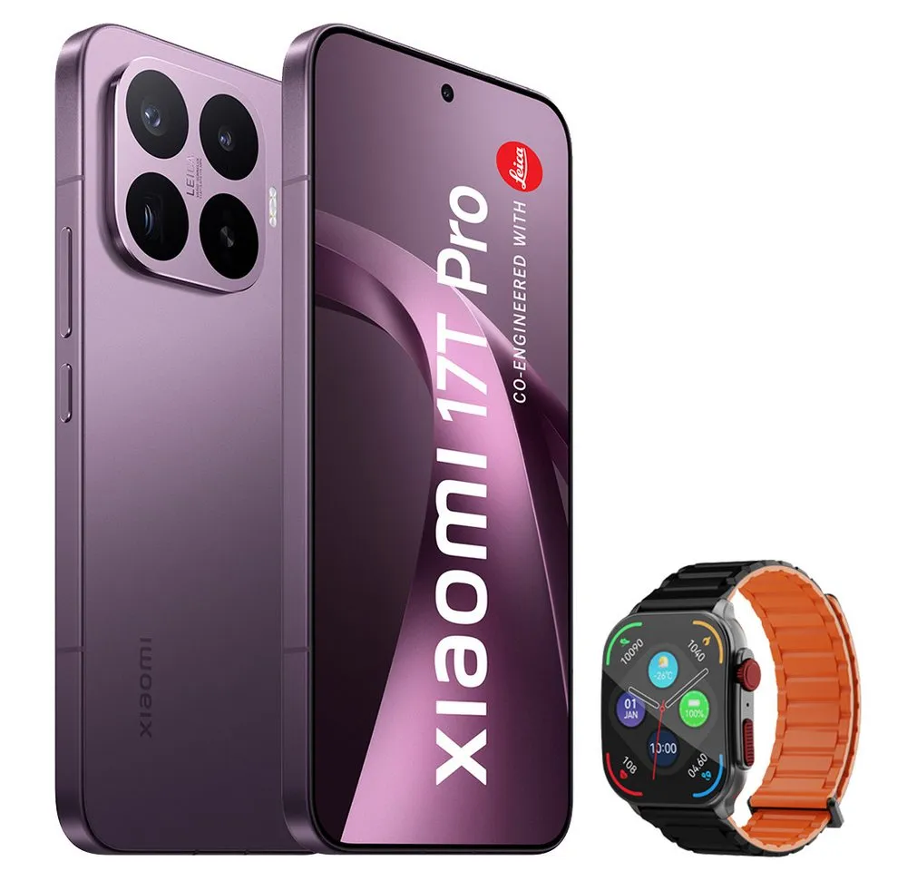 Xiaomi 17T Pro 12+512GB Smartphone & Smartwatch Handy (50 MP Kamera)