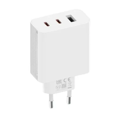 Xiaomi 2c1a Gan Wandladegerät, 67 W, 3,25 A, 1 x USB-A - 2 x USB-C, Weiß