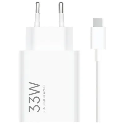 Xiaomi 33W USB-A Schnelllade-Netzteil Weiß + USB-A auf USB-C Kabel