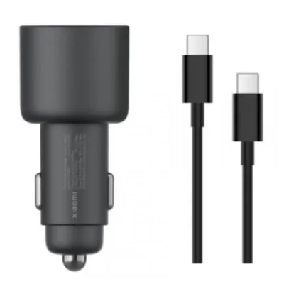 Xiaomi 67W Autoladegerät Autoladegerät 2x USB-C + USB-C Kabel Schwarz