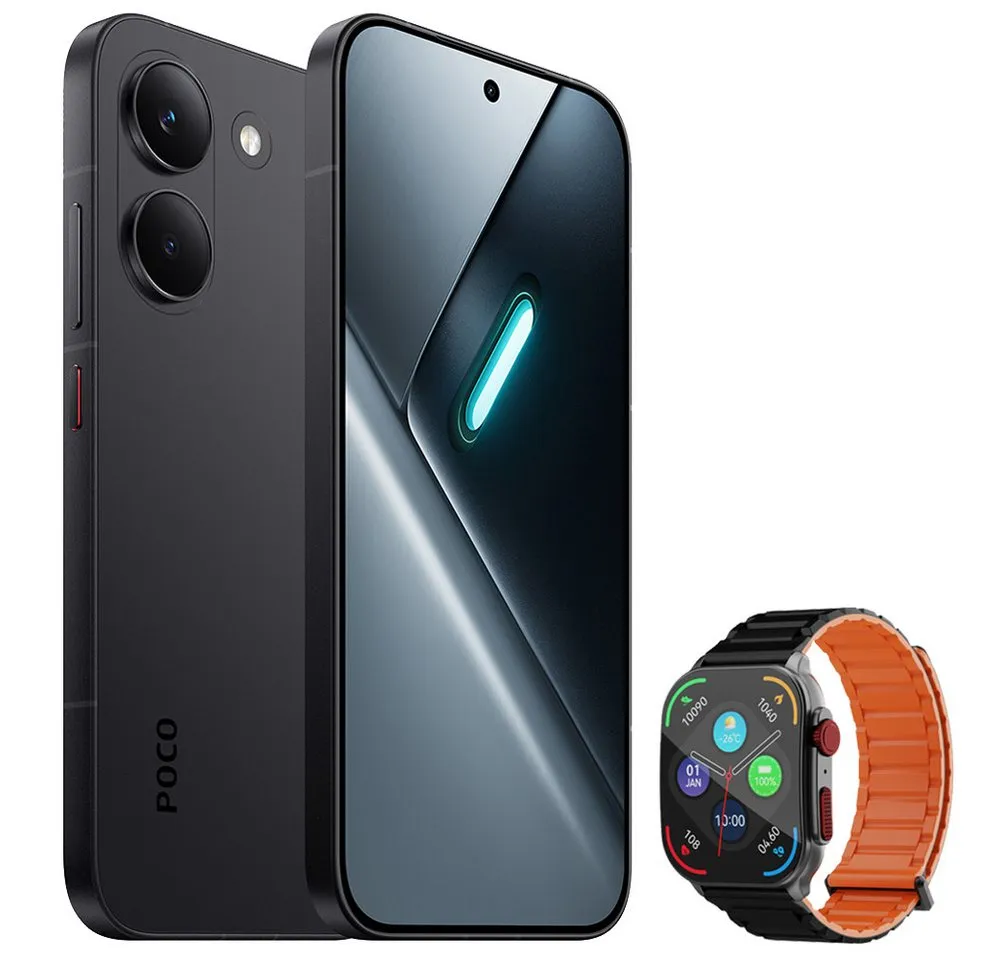 Xiaomi POCO X8 Pro 8+256GB Smartphone & Smartwatch Handy (50 MP Kamera, 6,59" Display)