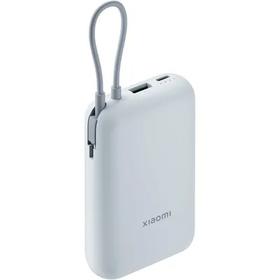Xiaomi Powerbank 10000mAh Integriertes Kabel Eisblau