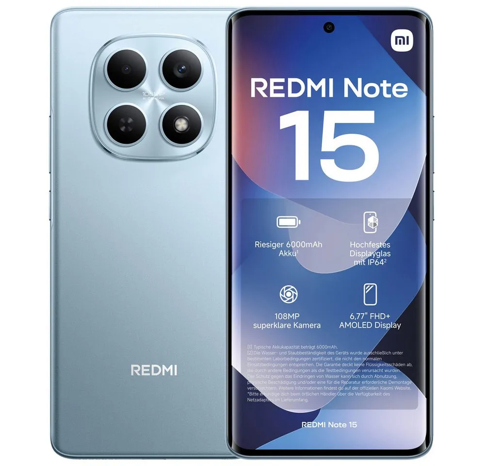 Xiaomi Redmi Note 15 4G 8+256GB Smartphone Smartphone (17 cm, 108 MP Kamera)