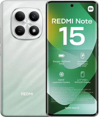 Xiaomi Redmi Note 15 4G 8+256GB Smartphone Smartphone (17 cm, 108 MP Kamera)