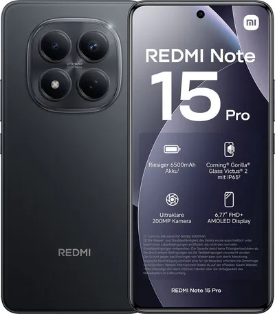 Xiaomi Redmi Note 15 Pro 4G 8+256GB Smartphone Handy (200 MP Kamera)