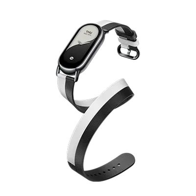 Xiaomi Smart Band 8 Double Wrap Strap Black and white