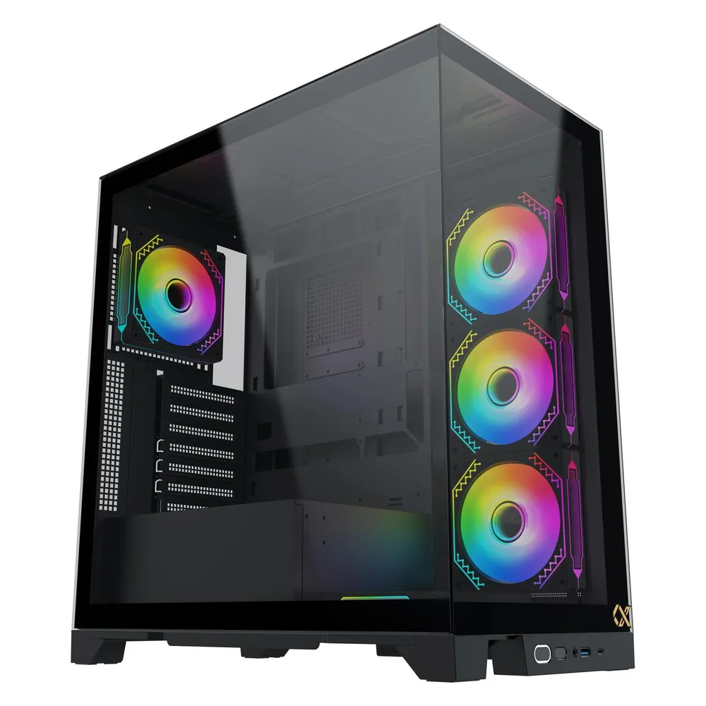 PC-Gehäuse Xigmatek Endorphin Ultra Schwarz ATX/mATX/mini-ITX ARGB Glas
