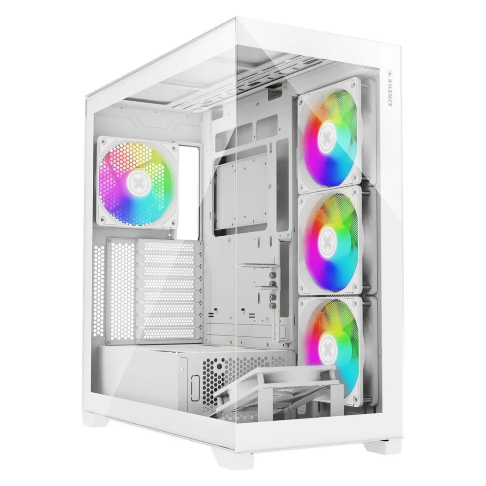 PC-Gehäuse Xilence XG271 Midi Tower Weiß ATX/mATX/Mini-ITX