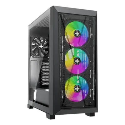PC-Gehäuse Xilence XG151 Midi Tower Schwarz ATX Seitenfenster RGB