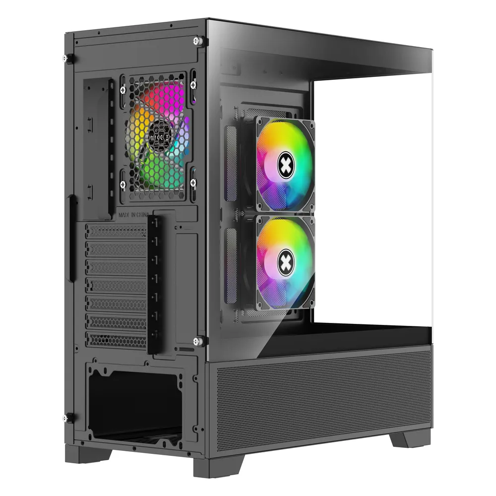 PC-Gehäuse Xilence Beam Midi Tower ATX Gehärtetes Glas RGB
