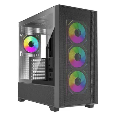 Gehäuse Midi Tower Xilence Xilent Flux Schwarz EATX ATX micro ATX Mini-ITX
