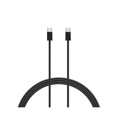feingewebtes Apple Kabel USB-C auf USB-C 2 Meter Black