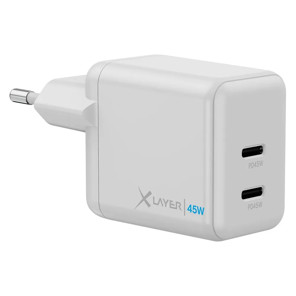 Ladegerät Dual USB Typ C mit Power Delivery 45W