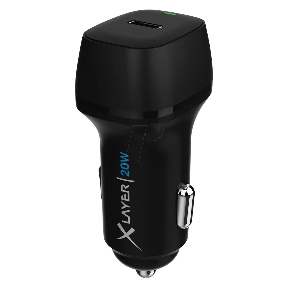 USB-C 20W Schwarz Autoladegerät
