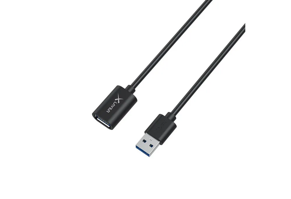 XLAYER Kabel Colour Line Verlängerungskabel USB to USB 1.5 m Smartphone-Kabel, USB Typ A, USB Typ A (150.00 cm)
