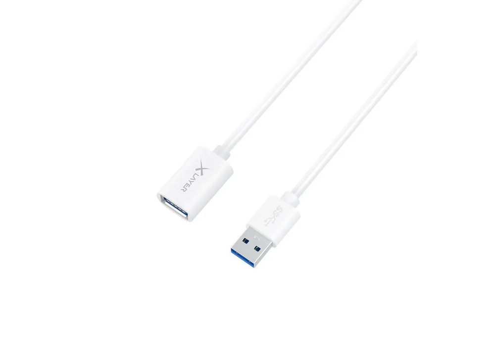 XLAYER Kabel Colour Line Verlängerungskabel USB to USB 1.5 m Smartphone-Kabel, USB Typ A, USB Typ A (150.00 cm)