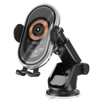 xO Autohalterung WX038 mit induktivem Laden schwarz 15W mit Saugnapf
