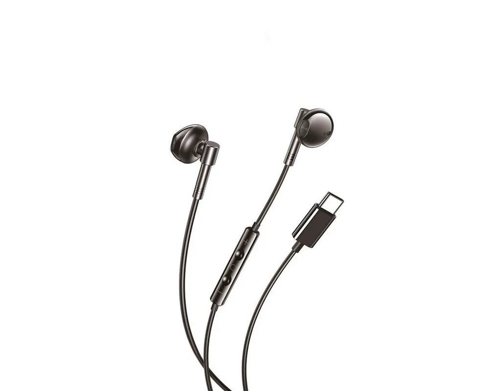 XO kabelgebundene Kopfhörer USB-C, Silikonkabel, Lautstärke einstellbar Kopfhörer