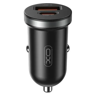 xO Kfz-Ladegerät CC56 PD 30W QC 1x USB 1x USB-C schwarz