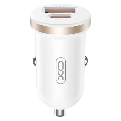 xO Kfz-Ladegerät CC56 PD 30W QC 1x USB 1x USB-C weiss
