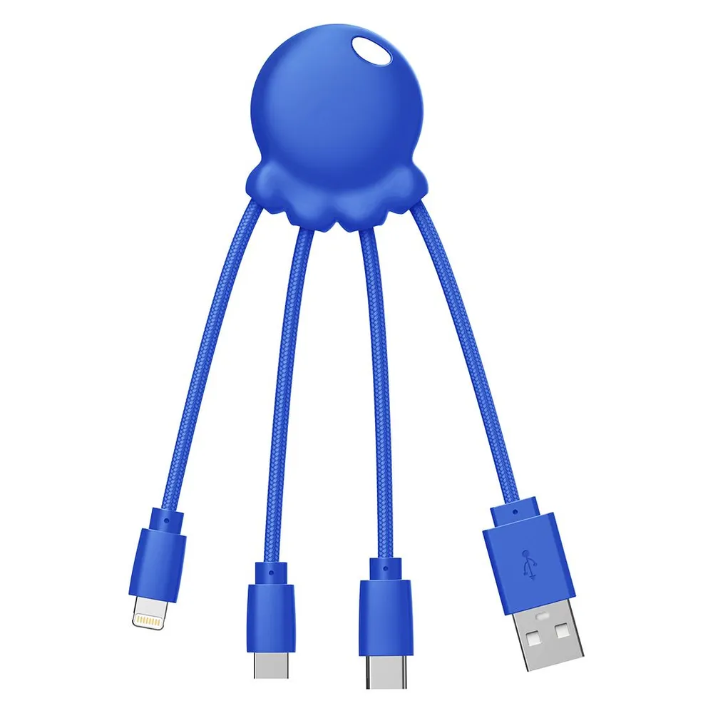 Xoopar 3-in-1-USB-A/Micro-USB-USB-C-Lightning-Kabel