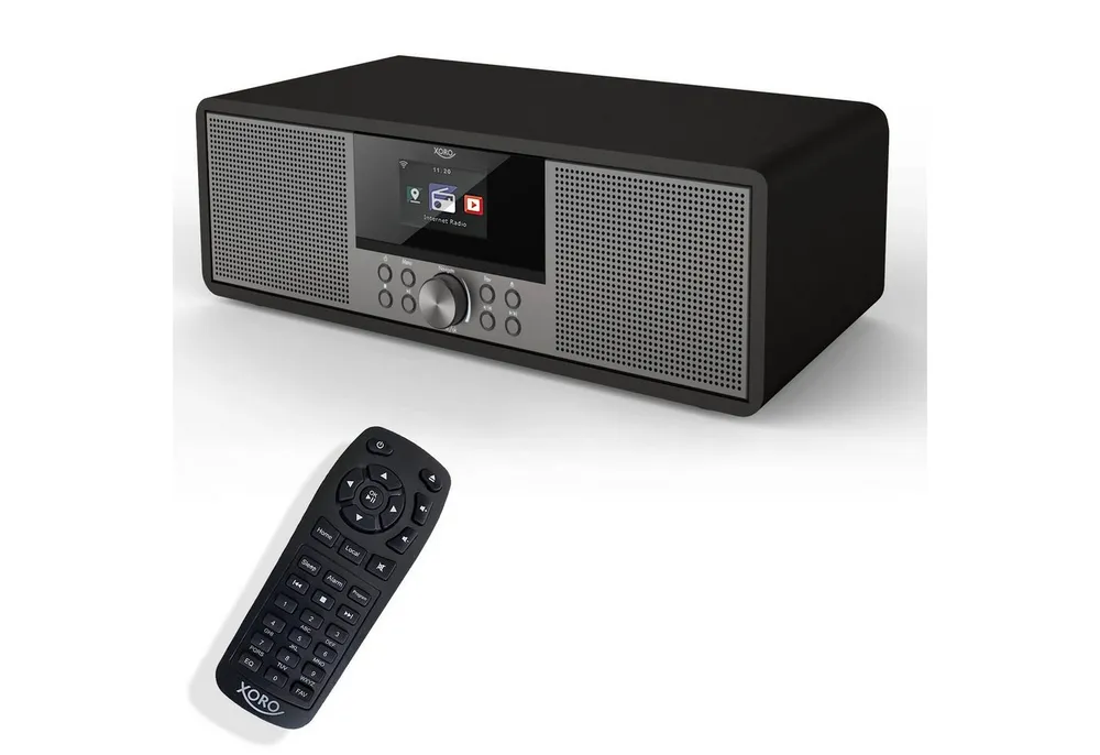 Xoro HMT 600 V2 mit CD-Player & Internet/Spotify/Podcast, DAB+/FM Internet-Radio (DAB+, FM/UKW, Internetradio, Podcast, Stationsspeicher, 20 W, Komfortable Bedienung per App, Fernbedienung oder Direktsteuerung)
