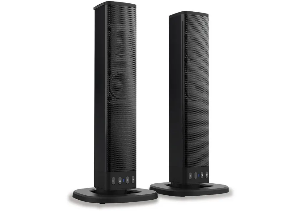 Xoro HSB 55 2in1-Bluetooth-Soundbar, TWS, 4000mAh Akku Soundbar 2.0 (Bluetooth, 20 W, Flexible 2‑in‑1‑Lautsprecher, einzeln oder als Soundbar nutzbar)