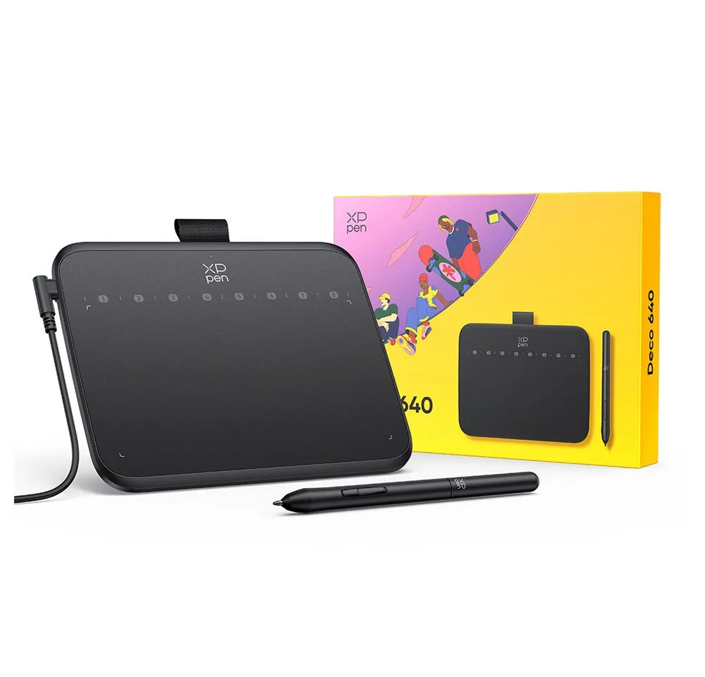 XP-PEN Deco 640 Grafiktablett (6*4", 0 GB, PC, 0, 16384 Druckstufen)