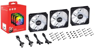 Ventilador suplementario XPG VENTO R 120 ARGB PWM 120mm 1650RPM mit ARGB-Beleuchtung