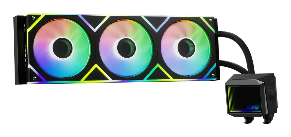 Refrigeración Líquida XPG Levante II 360mm 3 Ventiladores ARGB Unendliches Spiegelbild