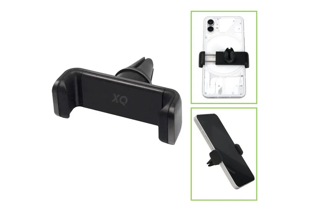 XQISIT Handy-Halterung Handy-Halterung Auto Navi KFZ Smartphone, (für Auto Lüftungsgitter 360° Einstellbar Smartphone Klemmbefestigung)