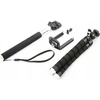 Selfie-Kit Xrec SB3044 Monopod flexibles Stativ 3-in-1