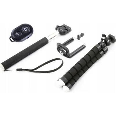 Selfie-Stick Xrec 4 in 1 mit flexibler Stativ und Bluetooth-Fernbedienung
