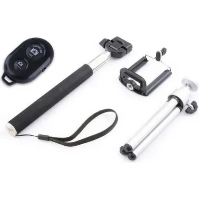 Xrec 4-in-1 Selfie-Kit mit Monopod Stativ Bluetooth Fernbedienung