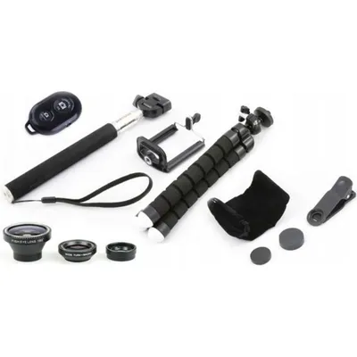 Xrec Selfie-Kit 5 in 1 mit Flexiblem Stativ und Linsen