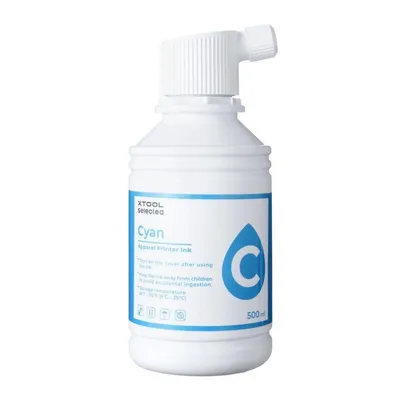 Tintenpatrone xTool P5020887 Cyan 500 ml für Apparel Printer